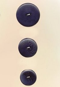 Blue Moon Button Art Nut Buttons - Blue Corozo 7/8" (Discontinued)