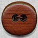 Blue Moon Button Art Wood Buttons - BB100 Bubinga Round 1"