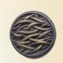 Blue Moon Button Art Metal Buttons - Twining Brass/Silvers 25mm (Discontinued)