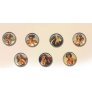 Blue Moon Button Art Plastic and Novelty - Forties Pin-ups Set of 7 18mm Buttons photo