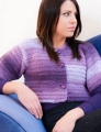 Plymouth Yarn Encore Worsted Colorspun Crochet Cropped Cardi Kit