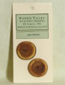 Favour Valley Woodworking Wood Buttons - Yew Wood - Large (2 button card) Buttons photo