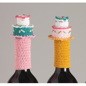 Lantern Moon Wine Topper - Birthday Cake - Assorted Colors