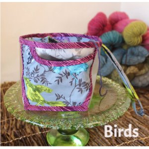 Chicken Boots Clear Wristlet - Birds and Bows