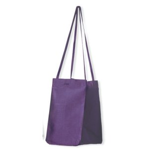 Lantern Moon Small Silk Taffeta Bag - Purple