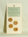 Favour Valley Woodworking Wood Buttons - Purple Lilac - Small (4 button card) Buttons photo