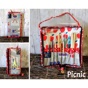 Chicken Boots DPN/Crochet Hook Case - Picnic