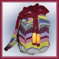 KnitWhits Patterns - Roma Cotton Backpack Pattern