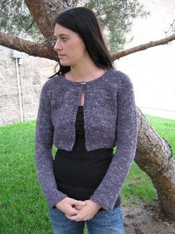 Knitting Pure and Simple Women's Cardigan Patterns - 0267 - Neck Down Bulky Bolero Pattern