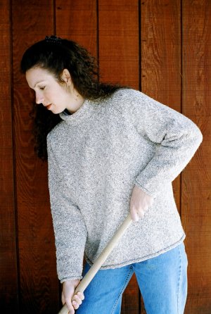 Knitting Pure and Simple Women's Sweater Patterns - 9724 - Neckdown Pullover for Women Pattern