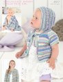 Sirdar Snuggly Baby and Children Patterns - 4517 Cardigans, Bonnet, and Blanket Patterns photo