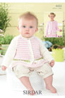 Sirdar Snuggly Baby and Children Patterns - 4432 Rose Cardigan Patterns photo