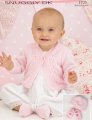 Sirdar Snuggly Baby and Children Patterns - 1723 Lacy Cardigan, Hat, and Shoes Patterns photo