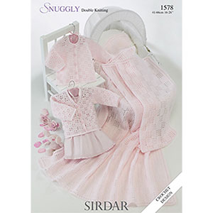 Sirdar Snuggly Baby and Children Patterns - 1578 Crochet Cardigans and Shawl Pattern