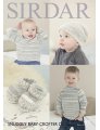 Sirdar Snuggly Baby and Children Patterns - 4672 Booties, Hat and Sweater Patterns photo