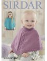 Sirdar Snuggly Baby and Children Patterns - 4702 Round Neck Poncho - PDF DOWNLOAD Patterns photo