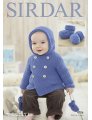 Sirdar Snuggly Baby and Children Patterns - 4706 Baby Coat, Mittens, and Booties Patterns photo