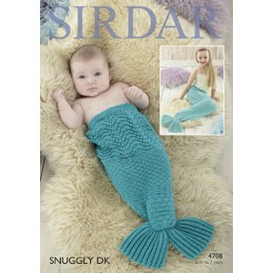 Sirdar Snuggly Baby and Children Patterns - 4708 Mermaid Tail - PDF DOWNLOAD Pattern