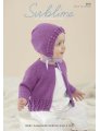 Sublime Baby Cashmere Merino Silk 4 ply Patterns - 6116 Cardigan & Bonnet Patterns photo