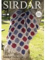 Sirdar Harrap Tweed DK Patterns - 7833 Crocheted Afghan - PDF DOWNLOAD Patterns photo