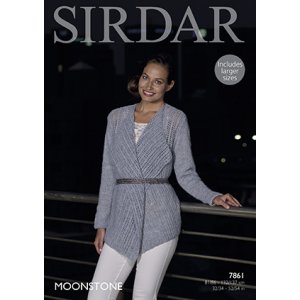 Sirdar Moonstone Patterns - 7861 Jacket Pattern