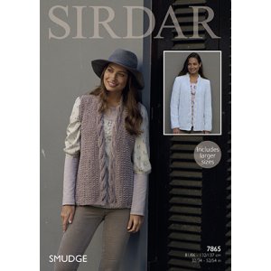 Sirdar Smudge Patterns - 7865 Jacket - PDF DOWNLOAD Pattern