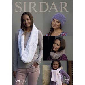Sirdar Smudge Patterns - 7868 Accessories Pattern