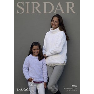 Sirdar Smudge Patterns - 7870 Pullover - PDF DOWNLOAD Pattern