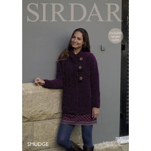 Sirdar Smudge Patterns - 7871 Jacket Pattern