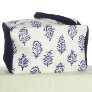 Knitter's Pride Hand Block Printed Fabric bags - Joy - Blue Floral - Small (2) Accessories photo