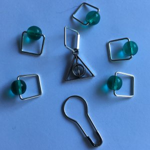 Spark Exclusive JBW Stitch Markers - '16 October - Deathly Hallows