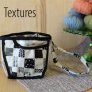 Chicken Boots Clear Wristlet - Textures (B/W) Accessories photo