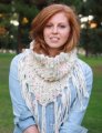 Knit Collage - Keep Me Cozy Fringed Cowl - PDF DOWNLOAD Patterns photo