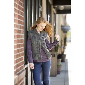 Universal Yarns Deluxe Cable Collection - Eastover Vest - PDF DOWNLOAD