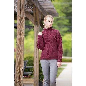 Universal Yarns Deluxe Cable Collection - Hickory Grove Pullover - PDF DOWNLOAD