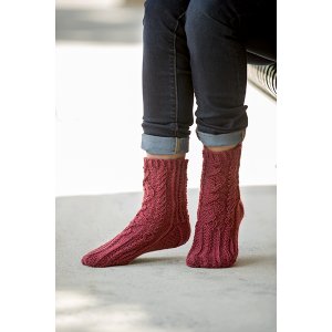 Universal Yarns Deluxe Cable Collection - Tillery Socks - PDF DOWNLOAD
