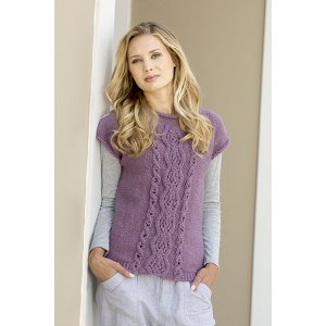 Universal Yarns Deluxe Cable Collection - Ballantyne Tee - PDF DOWNLOAD