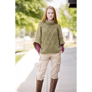 Universal Yarns Deluxe Cable Collection - Catawba River Poncho - PDF DOWNLOAD