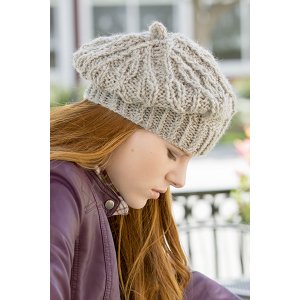 Universal Yarns Deluxe Cable Collection Patterns - Rutherford Beret - PDF DOWNLOAD Pattern