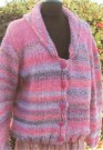 Muench - V-Neck Cardigan with Collar Patterns photo