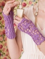 Manos Del Uruguay Silk Blend Lavender Wristers