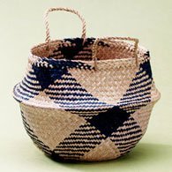 Lantern Moon Rice Baskets - Small Blue Basket