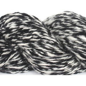 Lotus Handspun Cashmere Yarn - 19 Black/White Twist