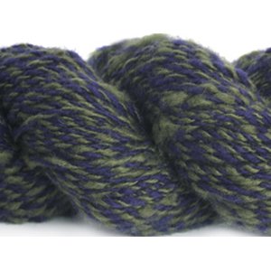 Lotus Handspun Cashmere Yarn - 33 Olive/Purple Twist