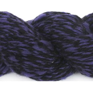 Lotus Handspun Cashmere Yarn - 36 Black/Purple Twist