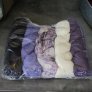 Lorna's Laces Joji Mystery Wrap MKAL Kit - Purples, Grey Yarn photo