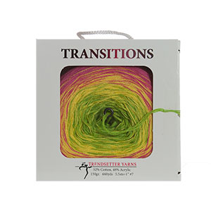 Trendsetter Transitions yarn 23 Fuchsia/Yellow/Kiwi