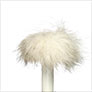 Jimmy Beans Wool Fur Pom Poms - Ivory (6