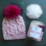 Jimmy Beans Wool Breast Cancer Awareness - Pom Pom Hat Kit (Ta Tas) Kits photo