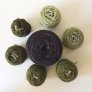 Knitted Wit Dragonhide Shawl Kits - Oil Slick & Cedar (Welsh Green) Yarn photo